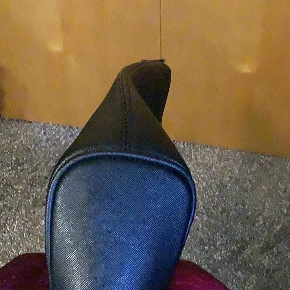 Rampage black vegan leather tote, EUC